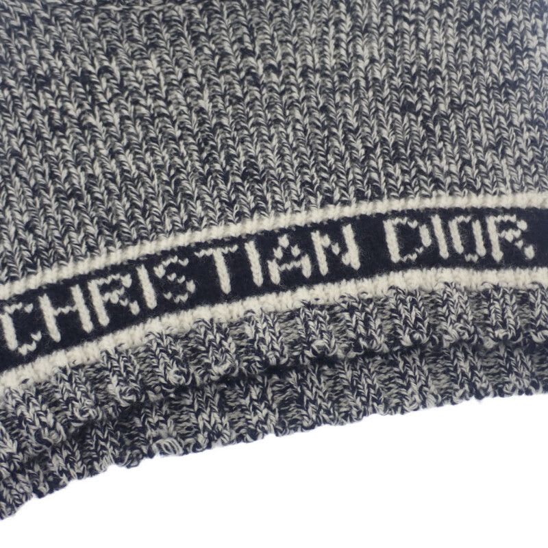 Dior Turtleneck Warmer 11 Dwi316 I007 Snood Wool Cashmere Black Women's Autumn Win
