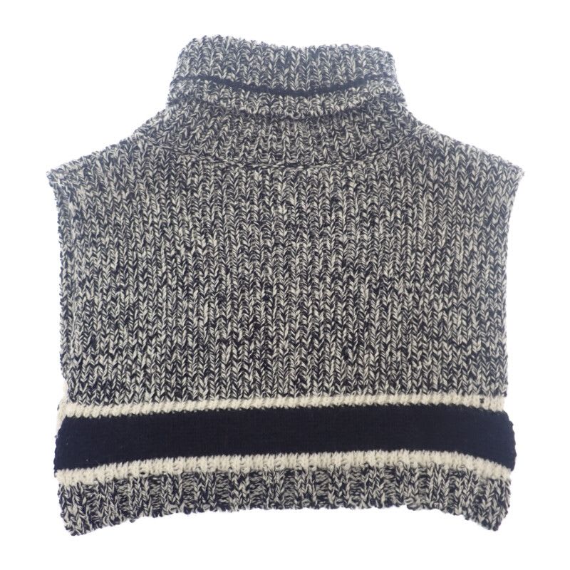 Dior Turtleneck Warmer 11 Dwi316 I007 Snood Wool Cashmere Black Women's Autumn Win