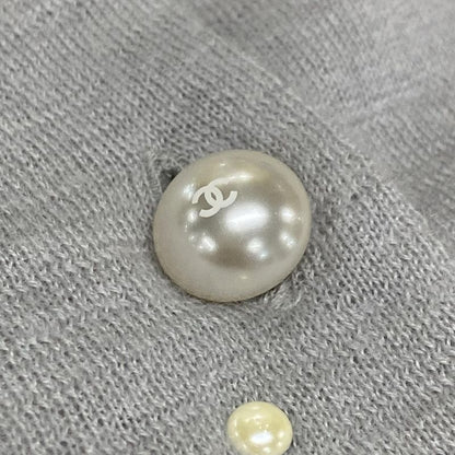 Chanel Long Sleeve Sweater Size 34 S Women's Excellent Condition - P50018 Gray