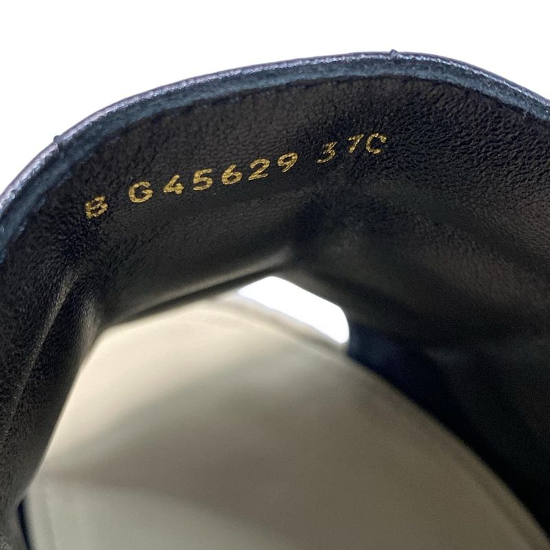 Chanel Sandals 37 C Women - G45629 Black Wedge Sole Espadrilles Choco Bar