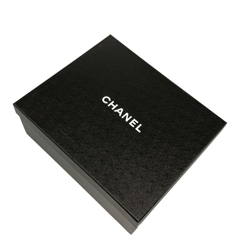 Chanel Sandals 37 C Women - G45629 Black Wedge Sole Espadrilles Choco Bar