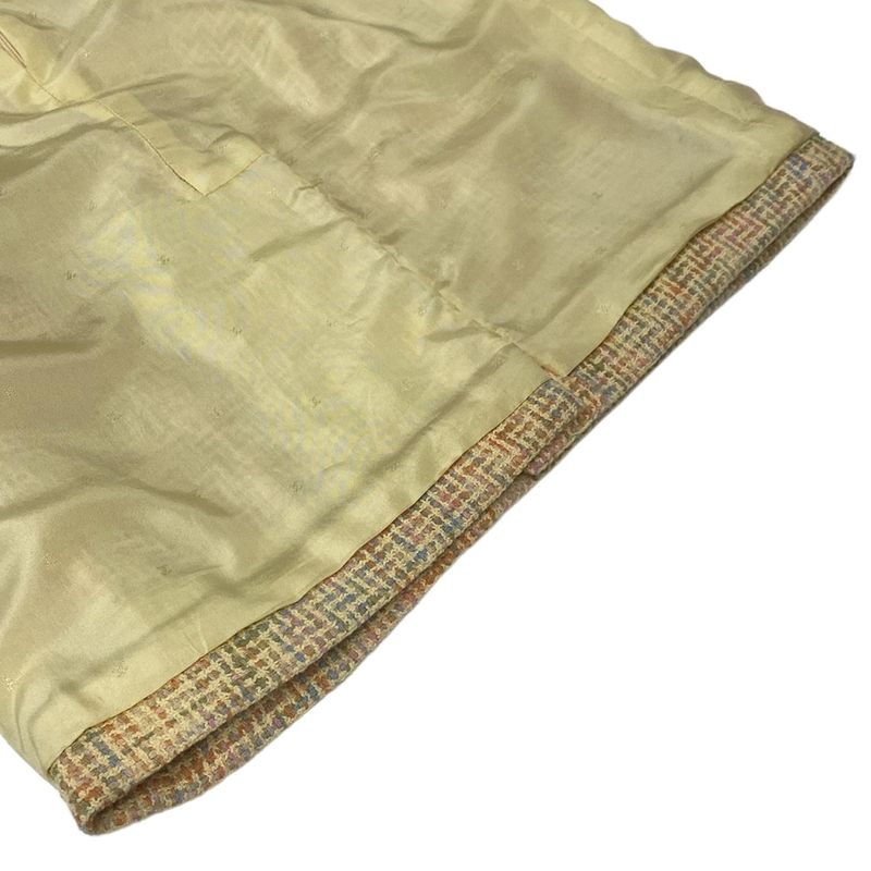 Chanel Skirt Suit Size 42 L Women - P02677 Beige X Orange X Multi Tweed