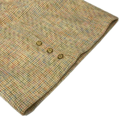 Chanel Skirt Suit Size 42 L Women - P02677 Beige X Orange X Multi Tweed