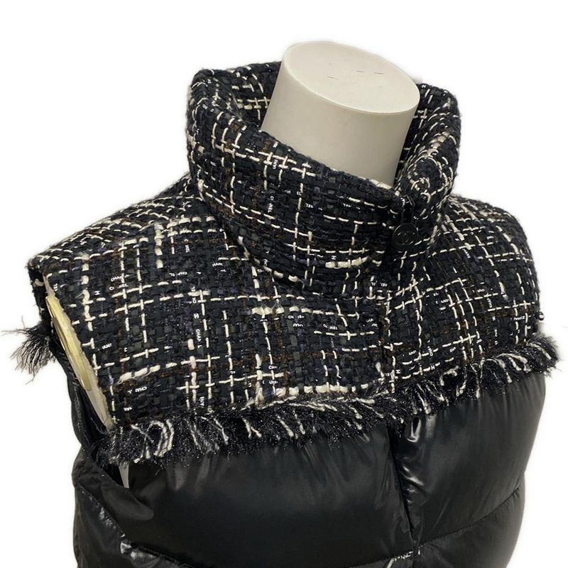 Chanel Down Vest Size 34 S Women's Excellent Condition Coconeige P59430 Black