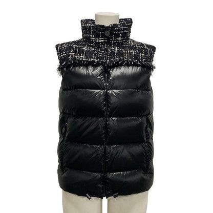 Chanel Down Vest Size 34 S Women's Excellent Condition Coconeige P59430 Black