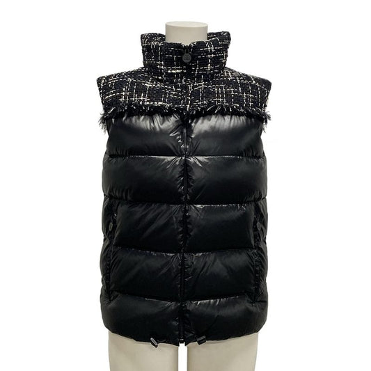 Chanel Down Vest Size 34 S Women's Excellent Condition Coconeige P59430 Black