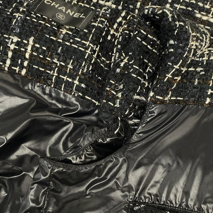 Chanel Down Vest Size 34 S Women's Excellent Condition Coconeige P59430 Black