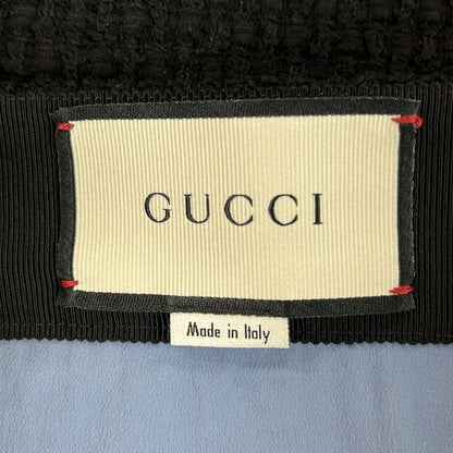 Gucci Skirt Size 40 M Women's Excellent Condition 481219 Black Tweed 2017