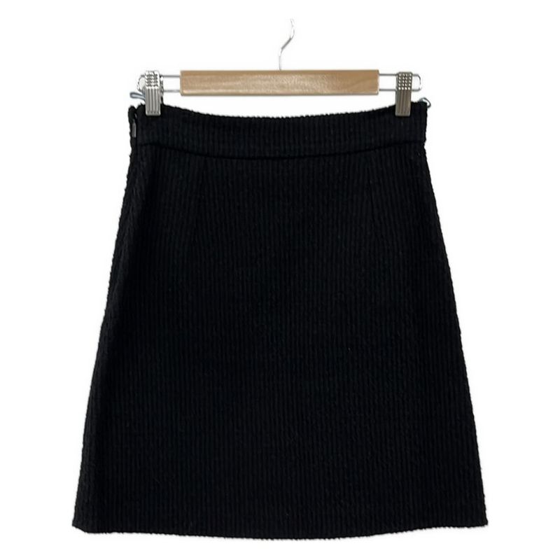 Gucci Skirt Size 40 M Women's Excellent Condition 481219 Black Tweed 2017