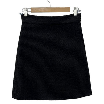 Gucci Skirt Size 40 M Women's Excellent Condition 481219 Black Tweed 2017