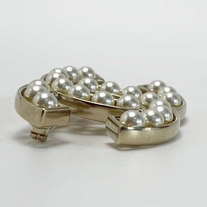 Chanel Cocomark Brooch A64978 Gold Fake Pearl