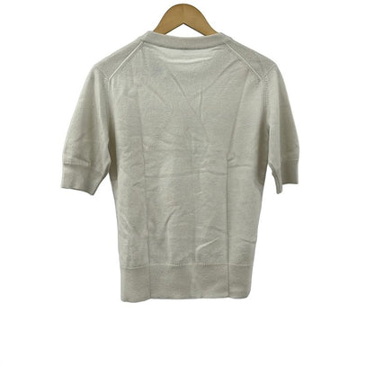 Hermes Short Sleeved Sweater Size 40 M Women's Excellent Condition - Ivory
