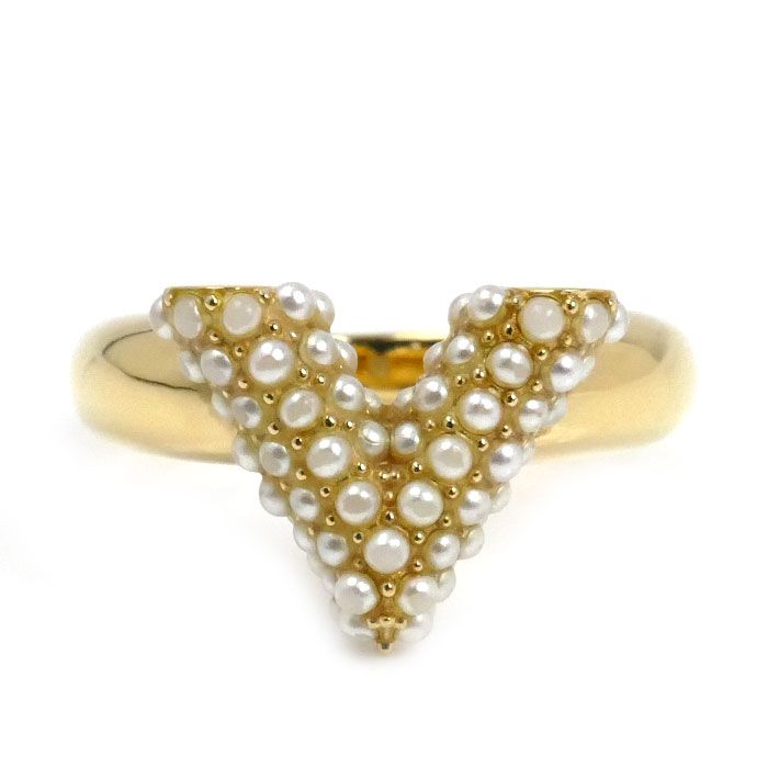 Louis Vuitton Metal Escential V Pée Lou Ring - Ring M68364 Va0139 Size 12.5