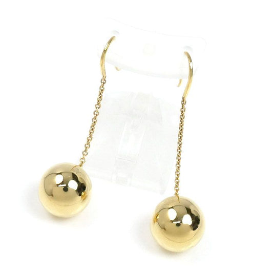 Tiffany & Co 18k Yellow Gold Yellow Gold Hardware Ball Earrings 9.0g Ladies Used