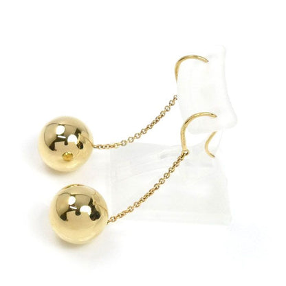 Tiffany & Co 18k Yellow Gold Yellow Gold Hardware Ball Earrings 9.0g Ladies Used