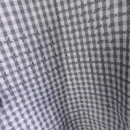 Hermes Shirt Long Sleeve Check Gray 39