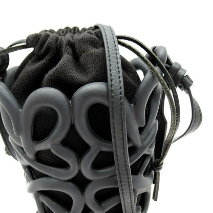 Loewe Anagram Inflated Pocket Shoulder Bag Rubber Canvas Women's Shoulder Bag