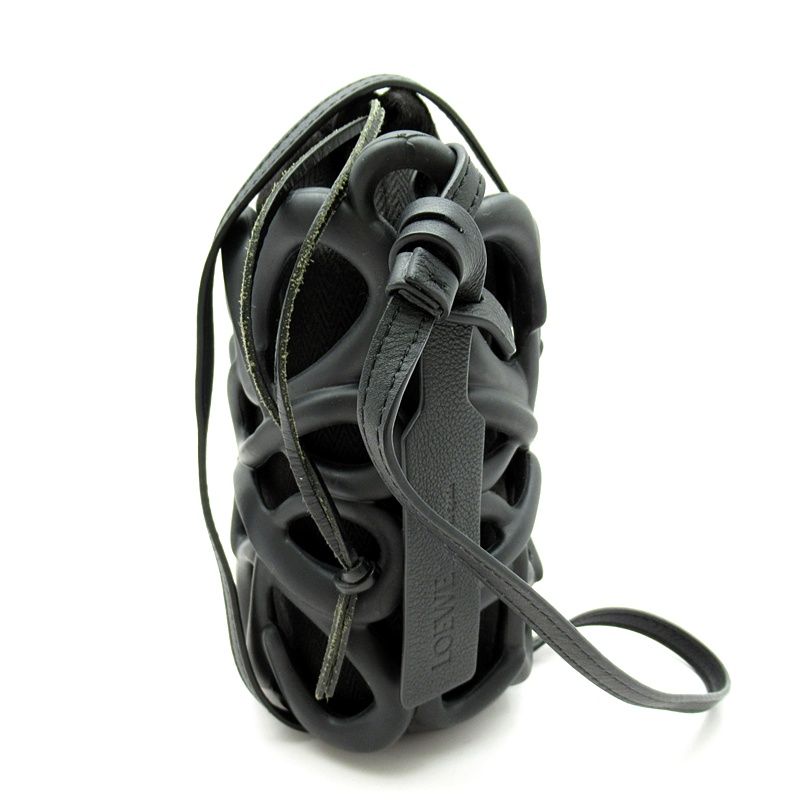 Loewe Anagram Inflated Pocket Shoulder Bag Rubber Canvas Women's Shoulder Bag