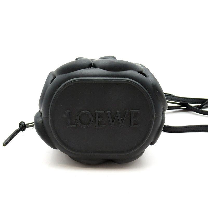 Loewe Anagram Inflated Pocket Shoulder Bag Rubber Canvas Women's Shoulder Bag
