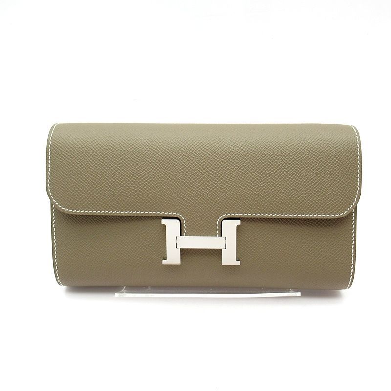 Hermes Constance Togo Vaux Epson Women's Shoulder Bag Etoupe Excellent Condition