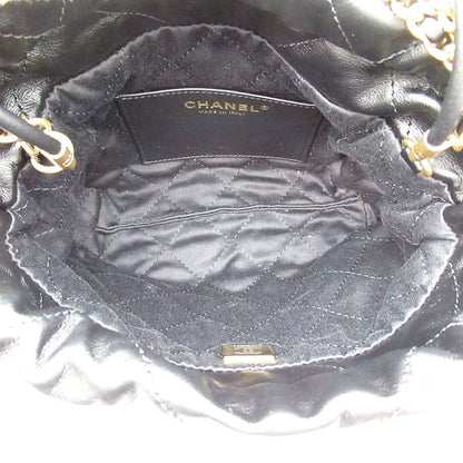 Chanel 22 Mini Shoulder Bag As3980 B19059 94305 Shiny Calf Women's Shawl
