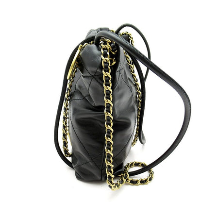 Chanel 22 Mini Shoulder Bag As3980 B19059 94305 Shiny Calf Women's Shawl