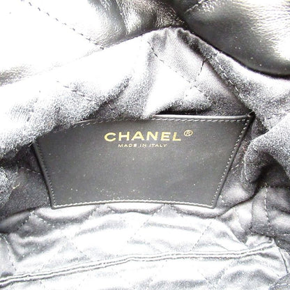 Chanel 22 Mini Shoulder Bag As3980 B19059 94305 Shiny Calf Women's Shawl