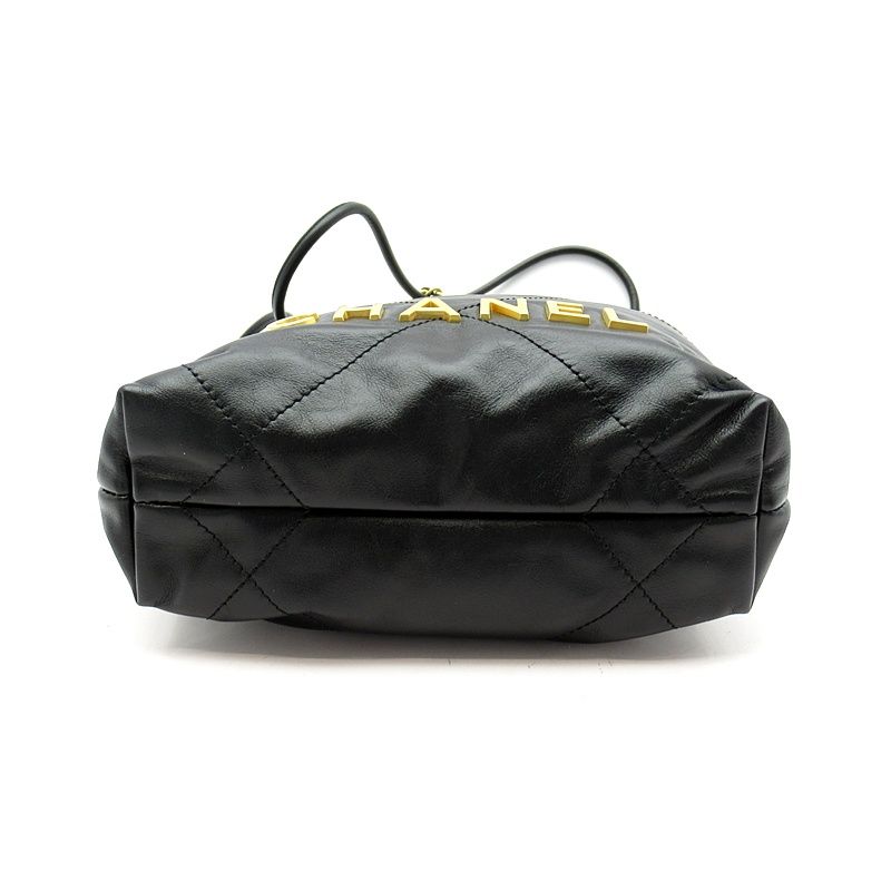 Chanel 22 Mini Shoulder Bag As3980 B19059 94305 Shiny Calf Women's Shawl