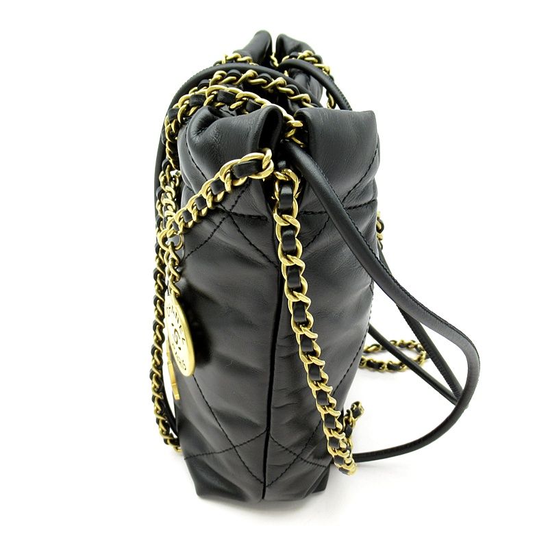 Chanel 22 Mini Shoulder Bag As3980 B19059 94305 Shiny Calf Women's Shoulder Bag