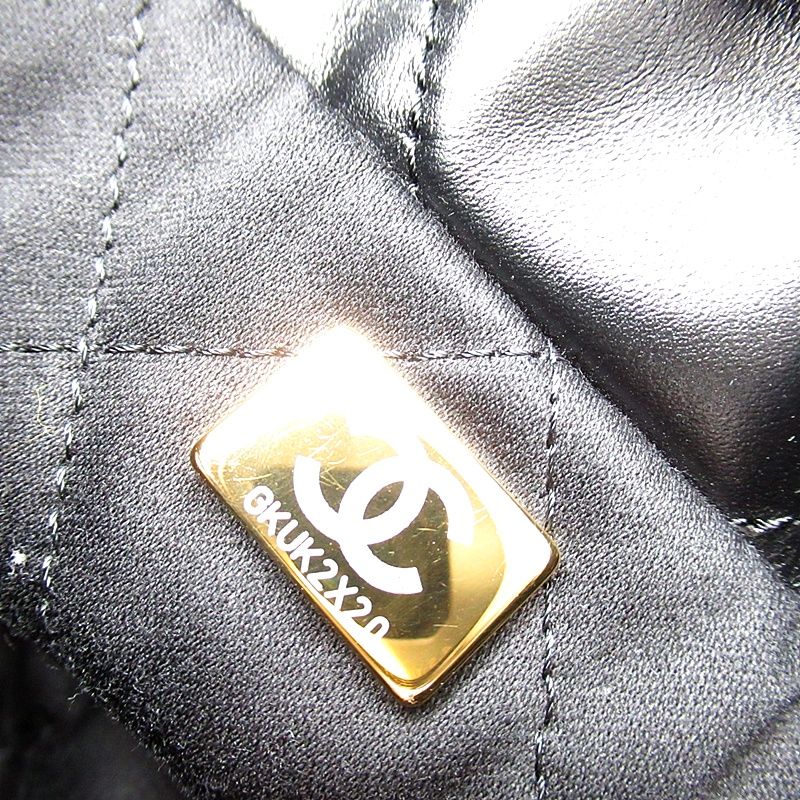 Chanel 22 Mini Shoulder Bag As3980 B19059 94305 Shiny Calf Women's Shoulder Bag