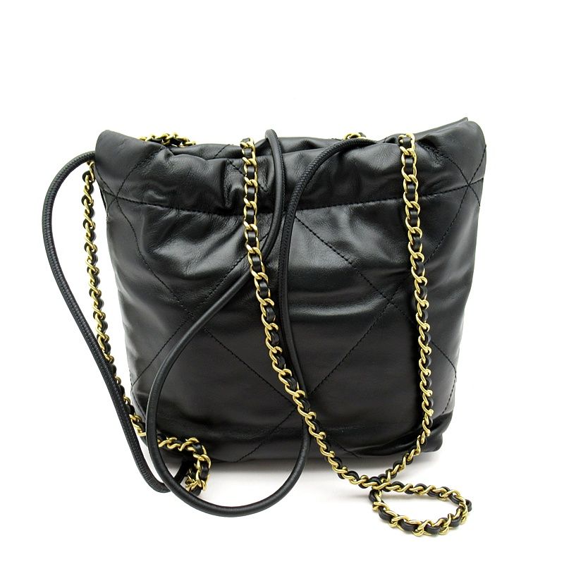 Chanel 22 Mini Shoulder Bag As3980 B19059 94305 Shiny Calf Women's Shoulder Bag