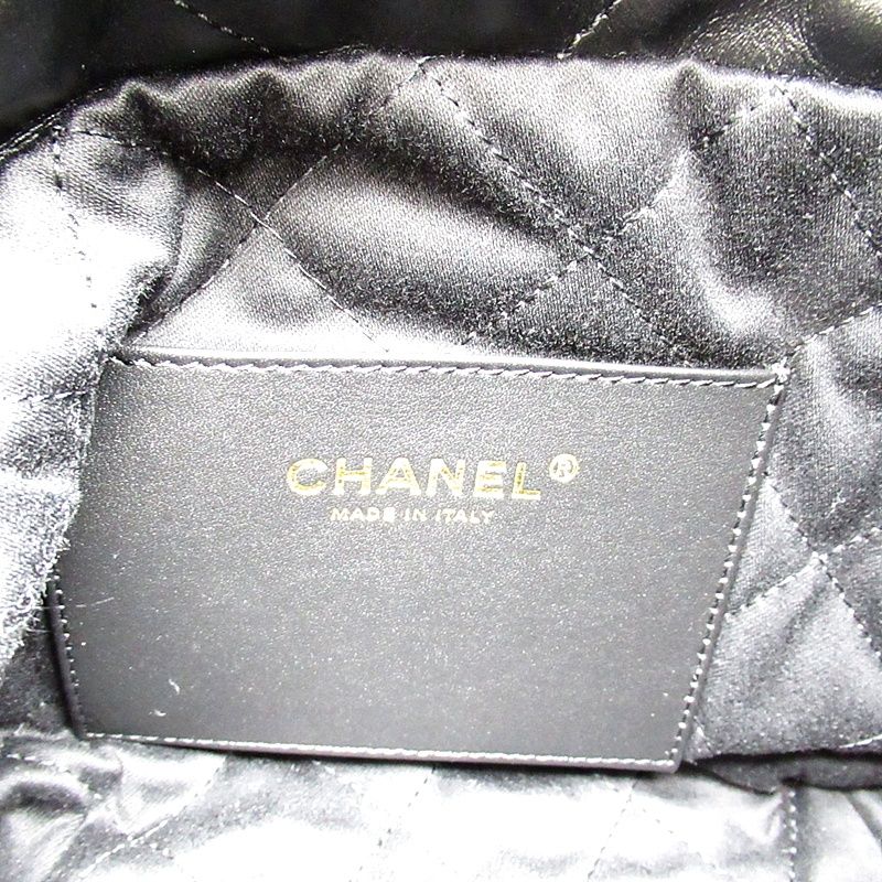 Chanel 22 Mini Shoulder Bag As3980 B19059 94305 Shiny Calf Women's Shoulder Bag