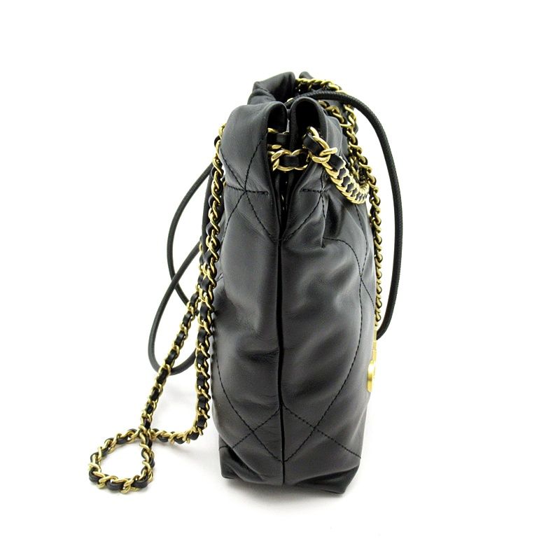 Chanel 22 Mini Shoulder Bag As3980 B19059 94305 Shiny Calf Women's Shoulder Bag