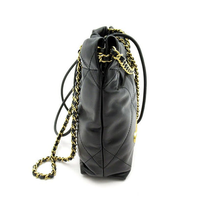 Chanel 22 Mini Shoulder Bag As3980 B19059 94305 Shiny Calf Women's Shoulder Bag