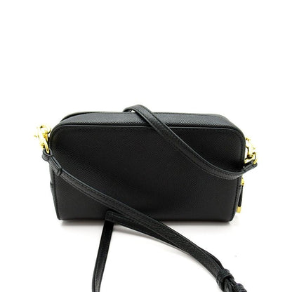 Dior Caro Double Pouch Shoulder Bag S7431ubae Calf Women's Shoulder Bag Black