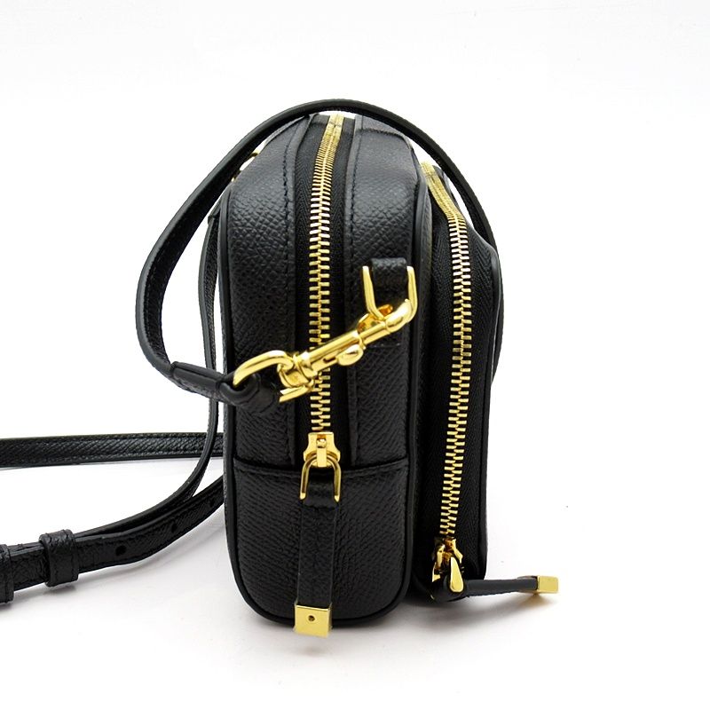 Dior Caro Double Pouch Shoulder Bag S7431ubae Calf Women's Shoulder Bag Black