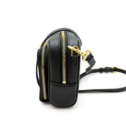 Dior Caro Double Pouch Shoulder Bag S7431ubae Calf Women's Shoulder Bag Black