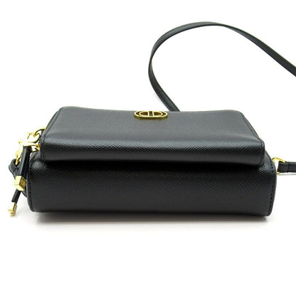 Dior Caro Double Pouch Shoulder Bag S7431ubae Calf Women's Shoulder Bag Black