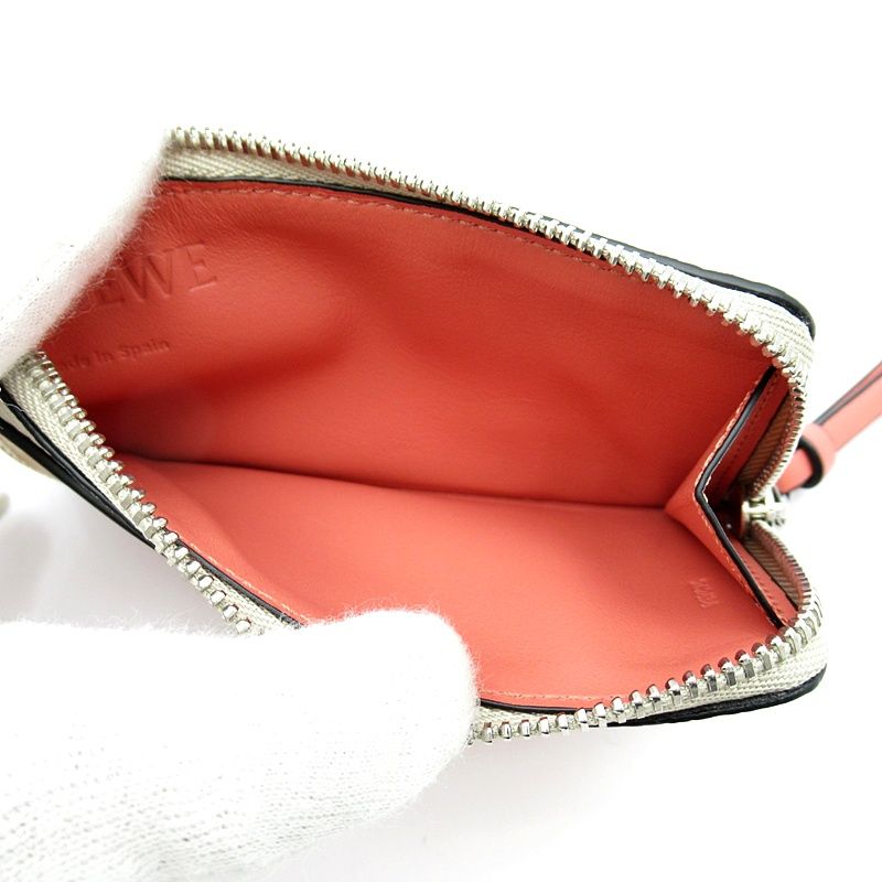 Loewe Coin Card Holder C660z40x07 Soft Grain Calf Women's Light Oats Honey