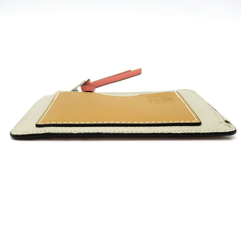 Loewe Coin Card Holder C660z40x07 Soft Grain Calf Women's Light Oats Honey