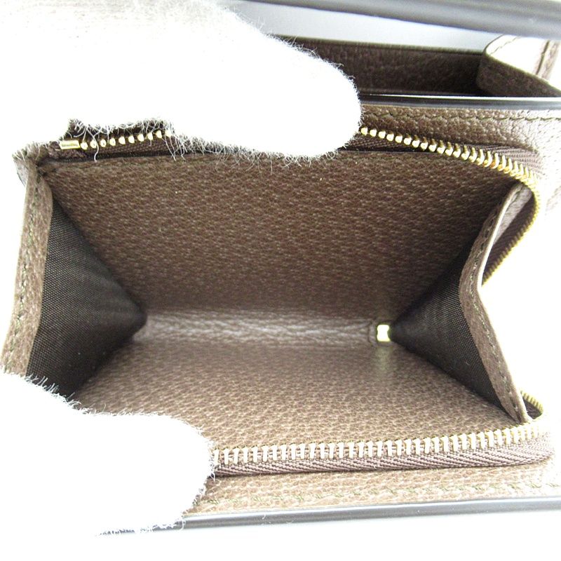 Gucci Ophidia Compact Wallet 598662 96iwg 8745 GG Supreme Women Beige