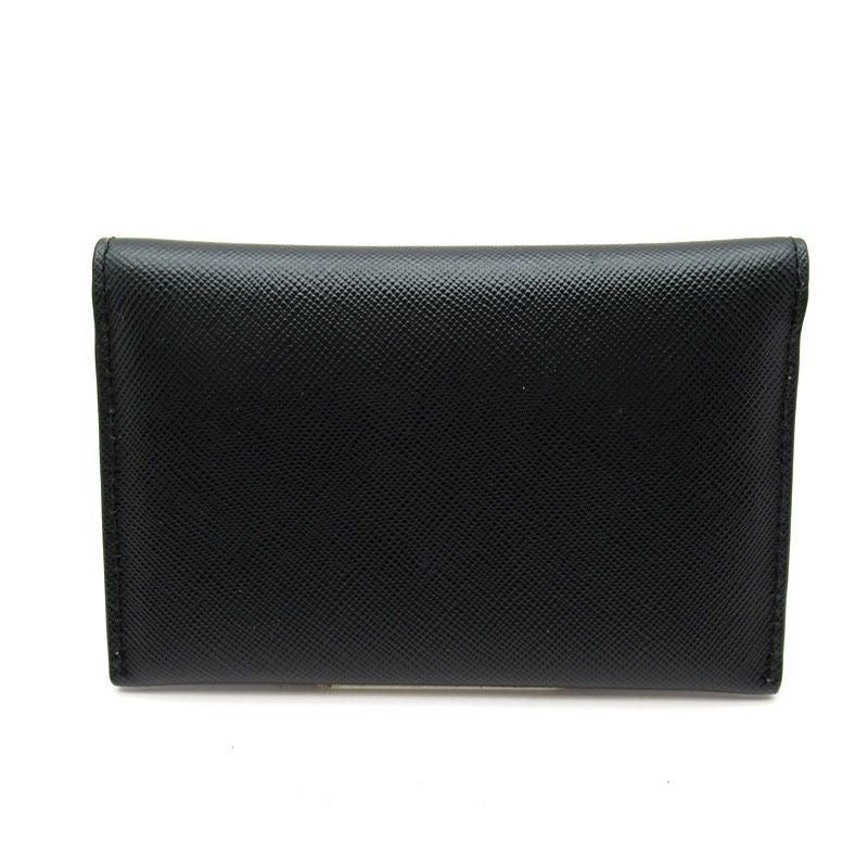 Prada Card Case 1m1362 Saffiano Women Black (Nero)