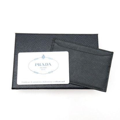 Prada Card Case 1m1362 Saffiano Women Black (Nero)