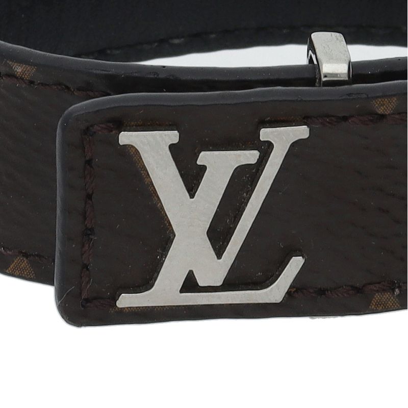 Louis Vuitton Bracelet LV Slim M6455 Brass Leather Women