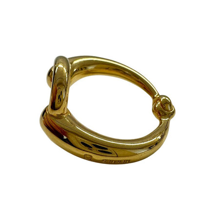 Hermes Scarf Ring Women's Brand Mo GP Gold Elegant Stylish Cute Shawl