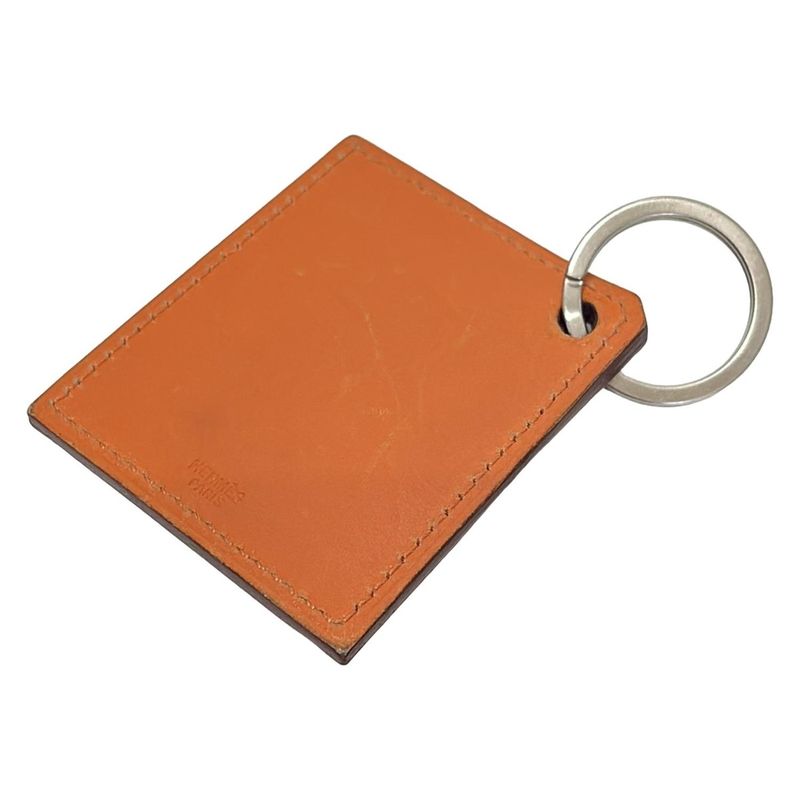 Hermes Key Holder (charm ) - Orange Maison Casa Home Leather