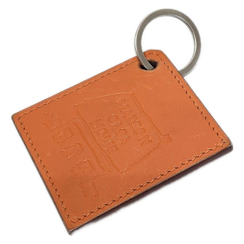 Hermes Key Holder (charm ) - Orange Maison Casa Home Leather