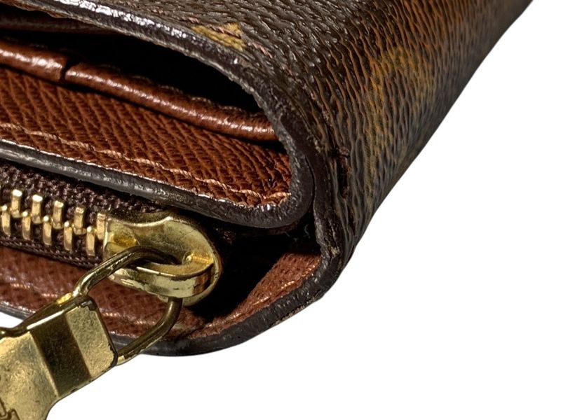 3562 Louis Vuitton Compact Zip Bifold Wallet Monogram Brown