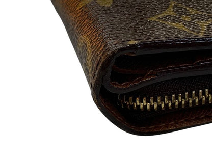3562 Louis Vuitton Compact Zip Bifold Wallet Monogram Brown