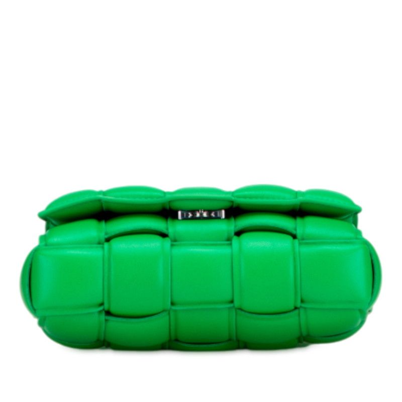 Bottega Veneta Maxi Intrecciato Cassette Green Leather Women's Bottega Veneta